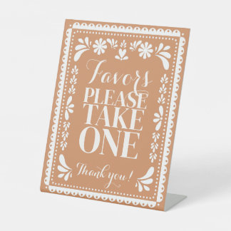 Faveur de fête Table Papel Picado Signe de la Fies