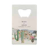 Faveur de mariage cactus désert aquarelle Boho (Dos)