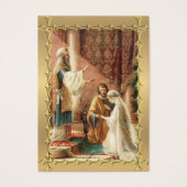 Faveur de mariage catholique Carte sainte Marie et (Devant)