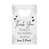 Faveur de mariage personnalisée (Devant)