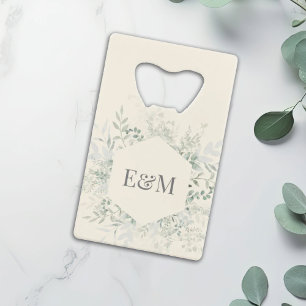 Faveur de mariage personnalisée à l'aquarelle verd