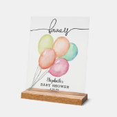 Faveurs de Baby Shower Ballons Aquarelle (Angle)