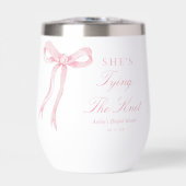 Faveurs de douche de mariage Nœud rose Elle fait s (Avant)