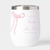 Faveurs de douche de mariage Nœud rose Elle fait s (Arrière)