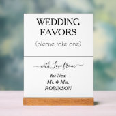 Faveurs de mariage blanc noir NOM (Neutre)