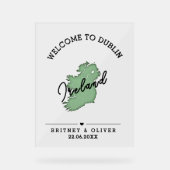 Faveurs de mariage de destination à Dublin en Irla (Recto)