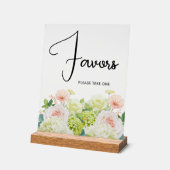 Faveurs de mariage floral aquarelle (Angle)