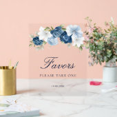 Faveurs de mariage Floral Bleu Poussiéreux  (Mariage)