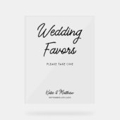 Faveurs de mariage S'il vous plaît prendre une fav (Recto)