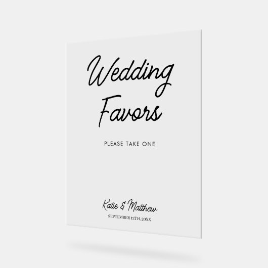 Faveurs de mariage S'il vous plaît prendre une fav (Angle)