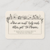 Faveurs de mariage St. Charles Memorare Carte Sain (Devant)