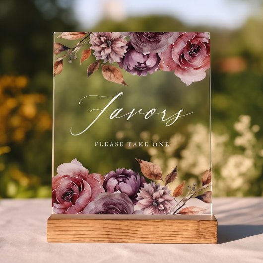 Faveurs florales d'automne rustiques Faveurs de ma