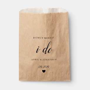 Favor Bag - Donut Mind als ik Heart Kraft doe Bedankzakje