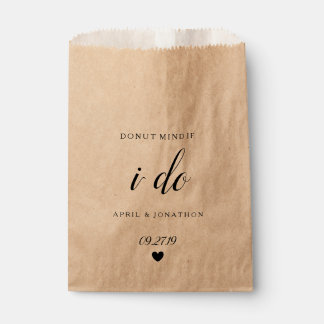 Favor Bag - Donut Mind als ik Heart Kraft doe Bedankzakje
