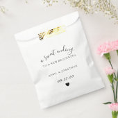 Favor Bag - Een zoet einde Bedankzakje (Gezegeld)