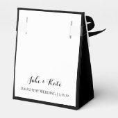 Favor Box - Bruid, Groomman Bedankdoosjes (Achterkant)