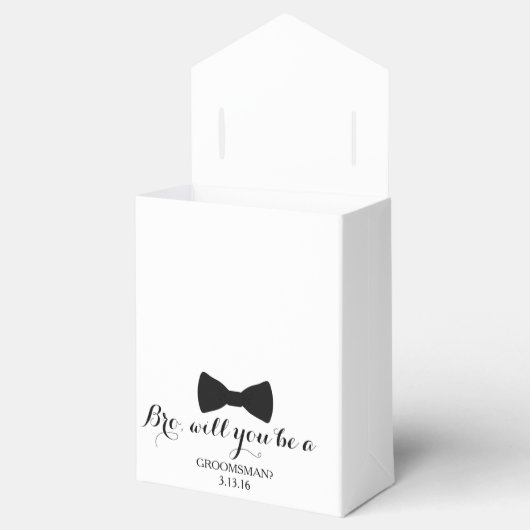 Favor Box - Bruid, Groomman|Beste Man Bedankdoosjes (Geopend)