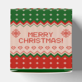 Favor Box "CHRISTMAS KNIT" Gift Box Bedankdoosjes