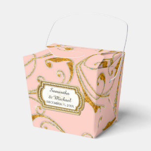 Favor Box Glam Old Hollywood Regency Black Stropda Bedankdoosjes