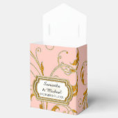 Favor Box Glam Old Hollywood Regency Black Stropda Bedankdoosjes (Geopend)