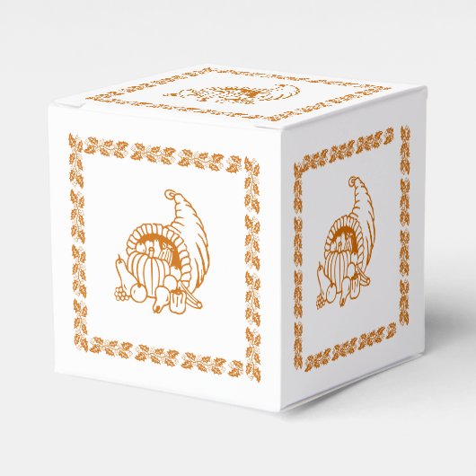 Favor Box - Hoorn van Overvloed Bedankdoosjes (Voorkant Zijde)