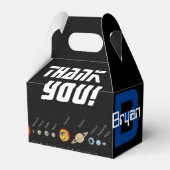 Favor Box Planeten, Buitenruimte, Aarde Bedankdoosjes (Voorkant Zijde)