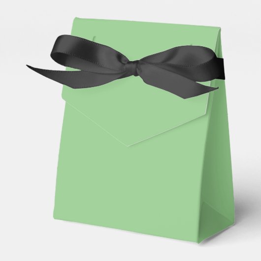 Favor Box Tent Stijl Lichtgroen Bedankdoosjes (Voorkant Zijde)