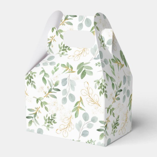 Favor Box waterverf blad Bedankdoosjes (Achterkant)