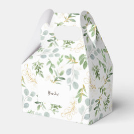 Favor Box waterverf blad Bedankdoosjes