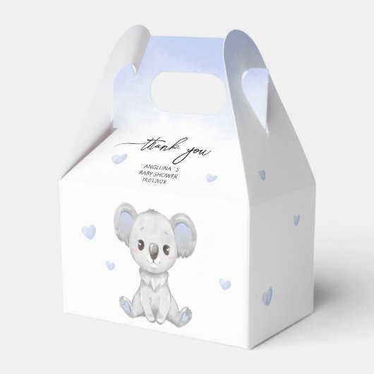 Favor Boxes Baby shower . Bedankdoosjes (Voorkant Zijde)