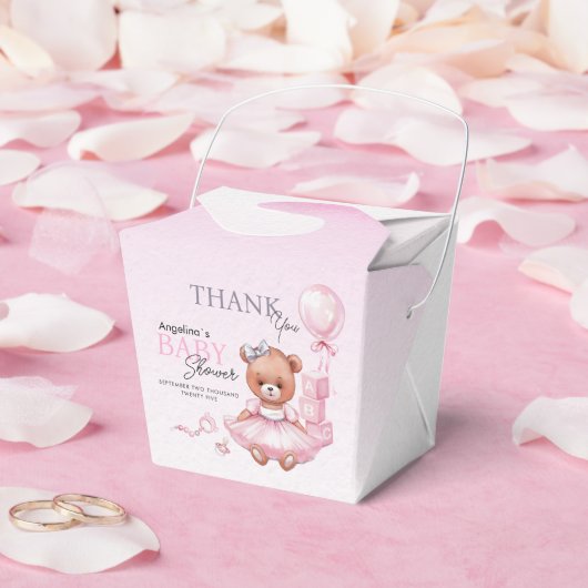 Favor Boxes for baby shower teddy bear. Bedankdoosjes (Huwelijk)
