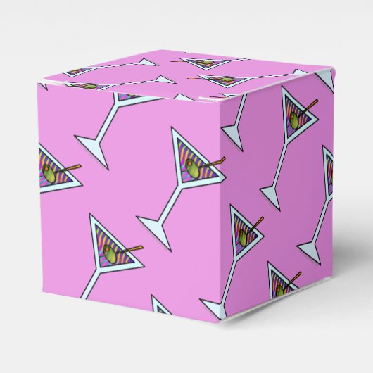 FAVOR BOXES - MARTINI-ONTWERP BEDANKDOOSJES (Voorkant Zijde)