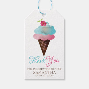 Favor Cft Label Ice Cone Cadeaulabel