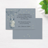 Favor Donatie Kaart Fireflies & Mason Jar (Bureau)