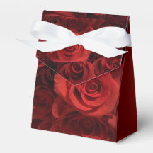 Favor Doos Tent Stijl Rode Rozen