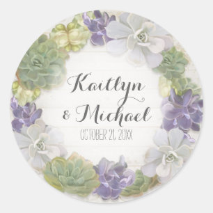 Favor Gift Bag Stickers Sappig Houten Western