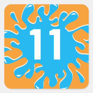 Favor / Label Sticker - Splashing Fun in the Sun