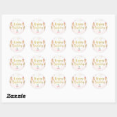 Favor Labels Sticker Pink Gold (Vel)