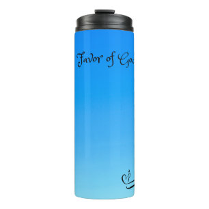 Favor of God (Blue Gradient) Thermal Tumbler Thermosbeker
