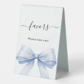 Favor signe ruban bleu blanc (Verso)