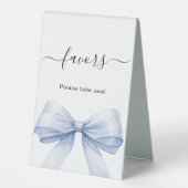 Favor signe ruban bleu blanc (Recto)