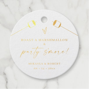 Favor Tag Label Folie S'mores Kit Bruiloft Feest