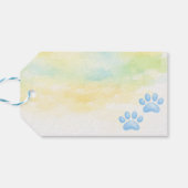 Favor Tag voor Feestelijkheden - Puppy Thema Cadeaulabel (Achterkant Horizontaal)