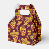 Favorbox met suiker schedel bedankdoosjes (Achterkant)