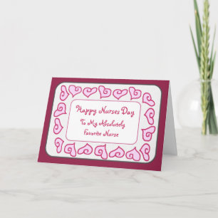 Favori Nurse Happy Nurses Day Carte personnalisabl
