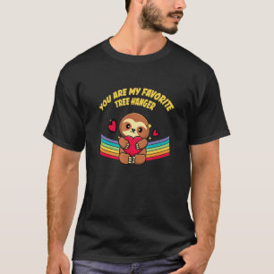 Favoriet Boom Hanger Koppel Luiaard T-shirt