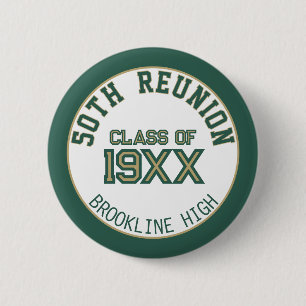 FAVORIET! Leuk 50ste klasreünie knop Ronde Button 5,7 Cm