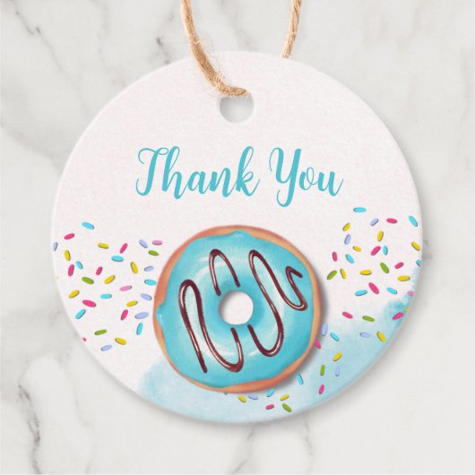 Favoriet Tags 1e verjaardag Bedankjes Labels (Voorkant)