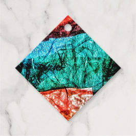 Favoriet Tags abstracte strip gerecycled plastic f Bedankjes Labels