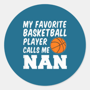 Favoriete basketballspeler noemt nan brits ronde sticker